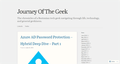 Desktop Screenshot of journeyofthegeek.com